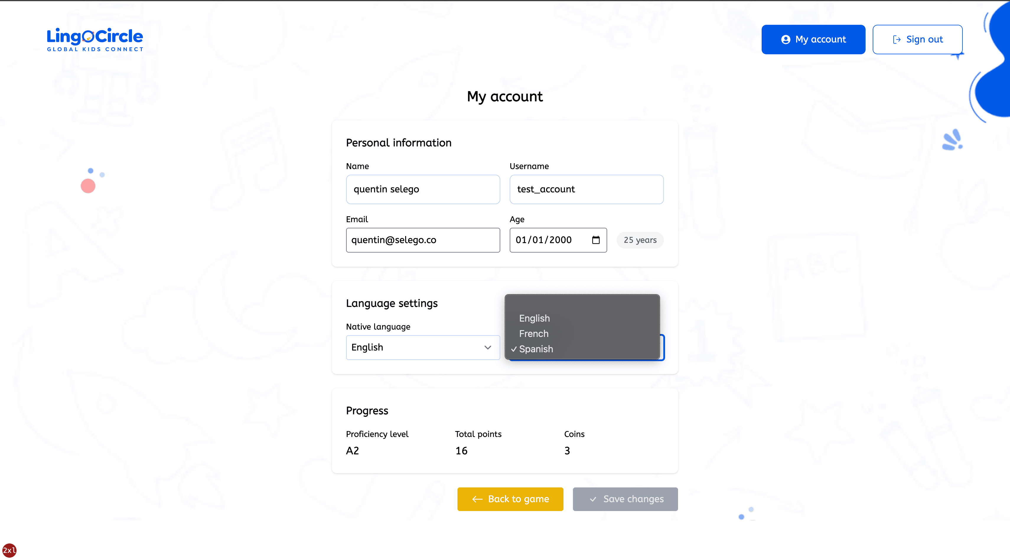 Lingocircle Language Activities